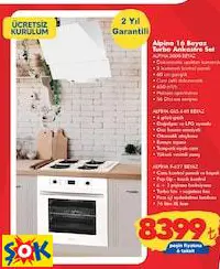 ALPİNA 16 BEYAZ TURBO ANKASTRE SET